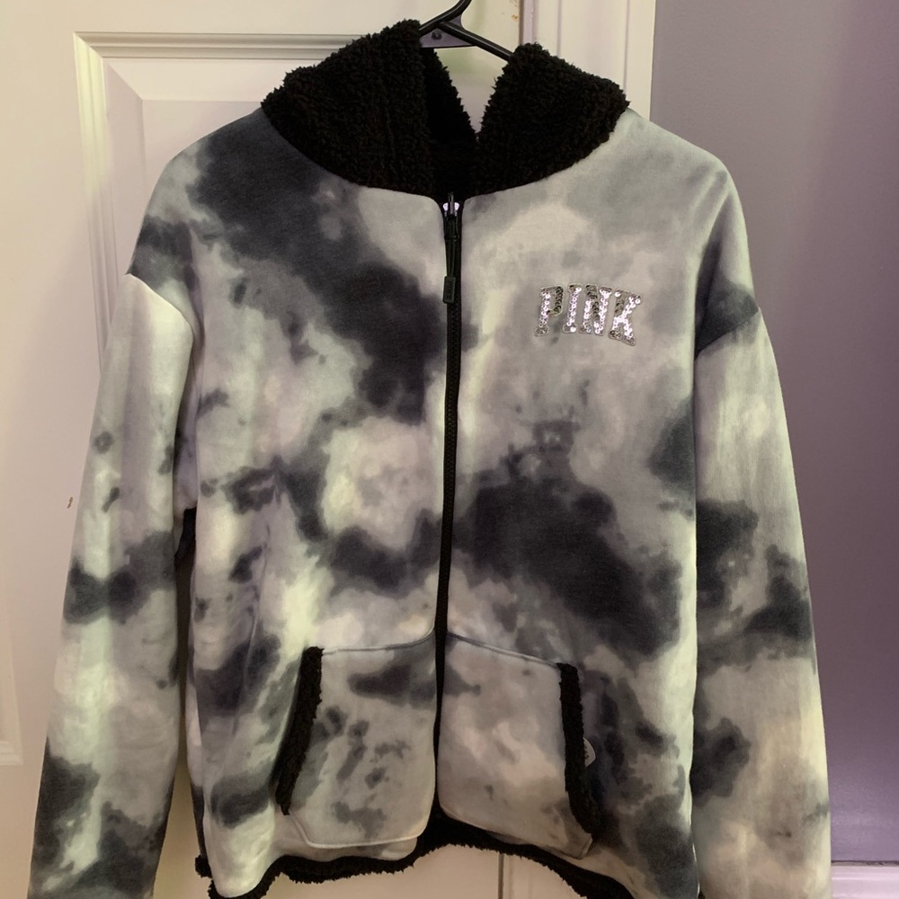 Pink fleece zip up